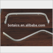 Profilé en aluminium glissières à glissière courbée poutre rideau pliable, voie de rideau de l&#39;hôpital